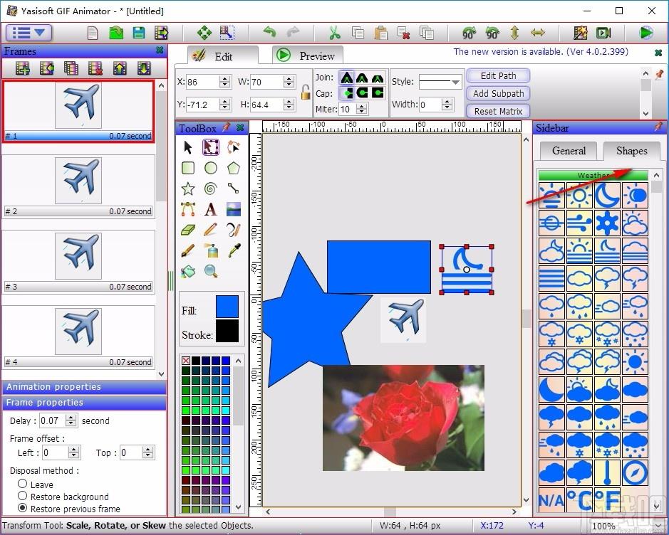 Yasisoft GIF Animator下载,动画制作,gif制作,作图工具